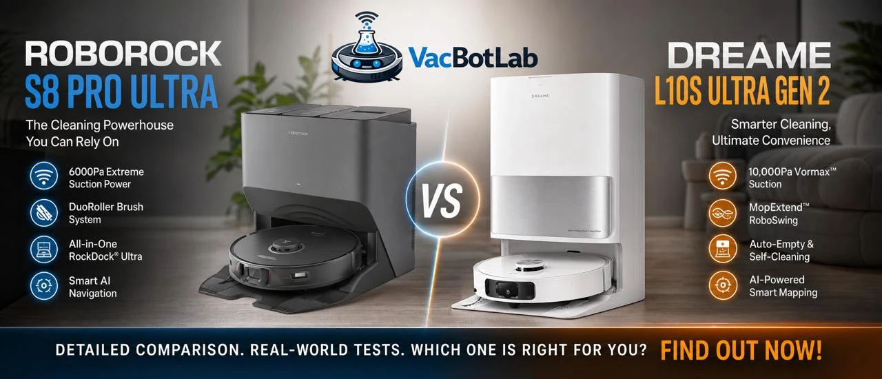 Roborock S8 Pro Ultra vs Dreame L10s Ultra Gen 2 2026 – VacBotLab