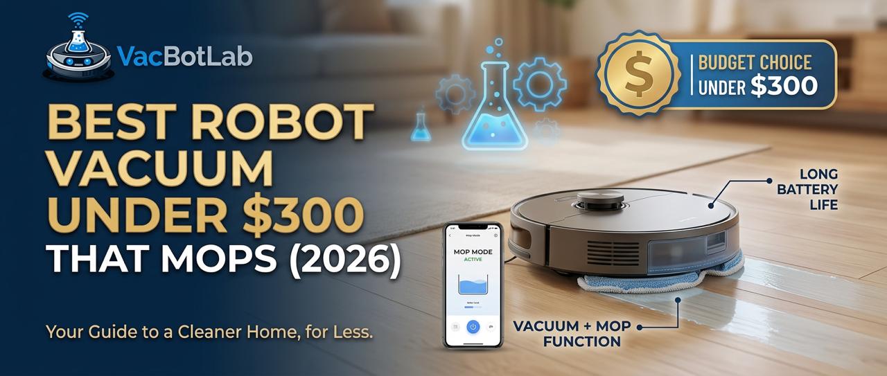 Best Robot Vacuum Under $300 That Mops 2026